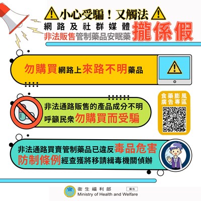 衛福部食藥署宣導海報