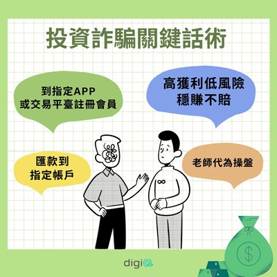 投資詐騙關鍵話術