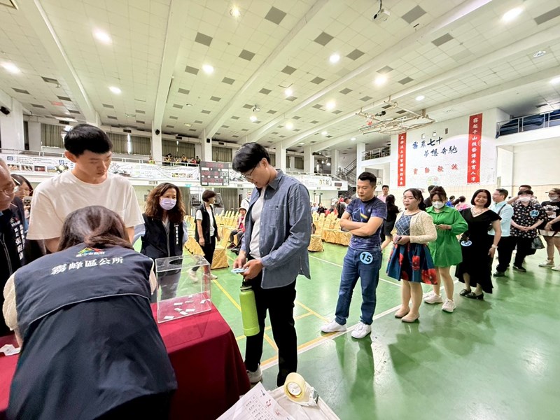 入決賽選手抽出場序號